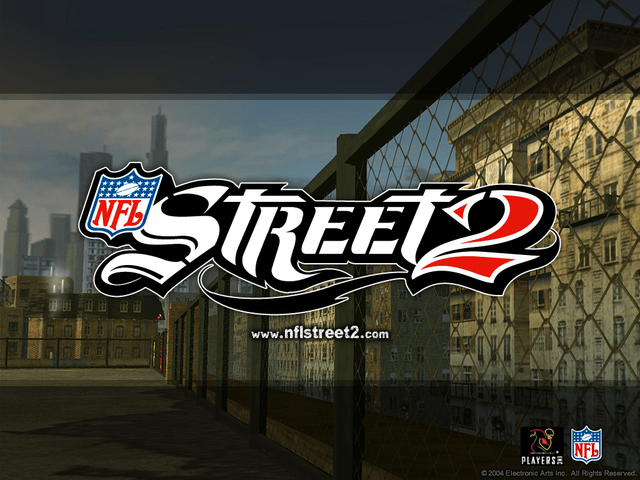 NFL Street 2 title screen for Xbox
